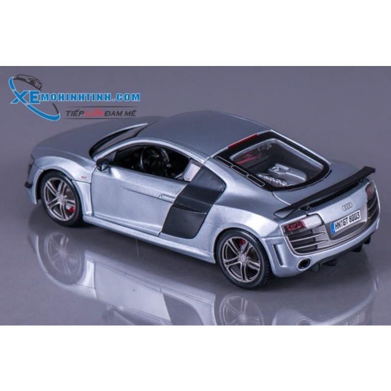 Xe Mô Hình Audi R8 Gt 1:18 Maisto (Bạc)