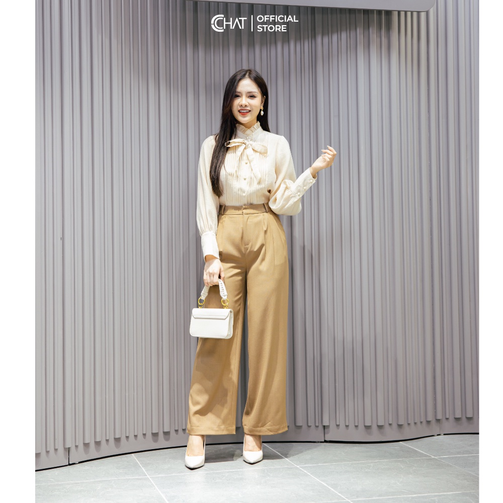 Quần suông 3 ly trước CChat Clothes