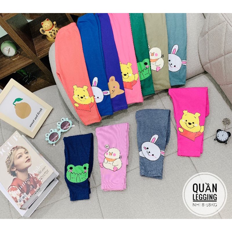 Quần legging len tăm, quần dài thu đông cho bé gái (nhiều mẫu)