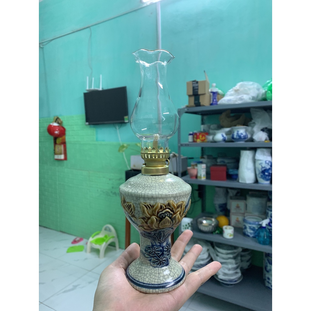- Đèn thờ hoa sen men rạn nổi - Siêu đẹp, siêu rẻ