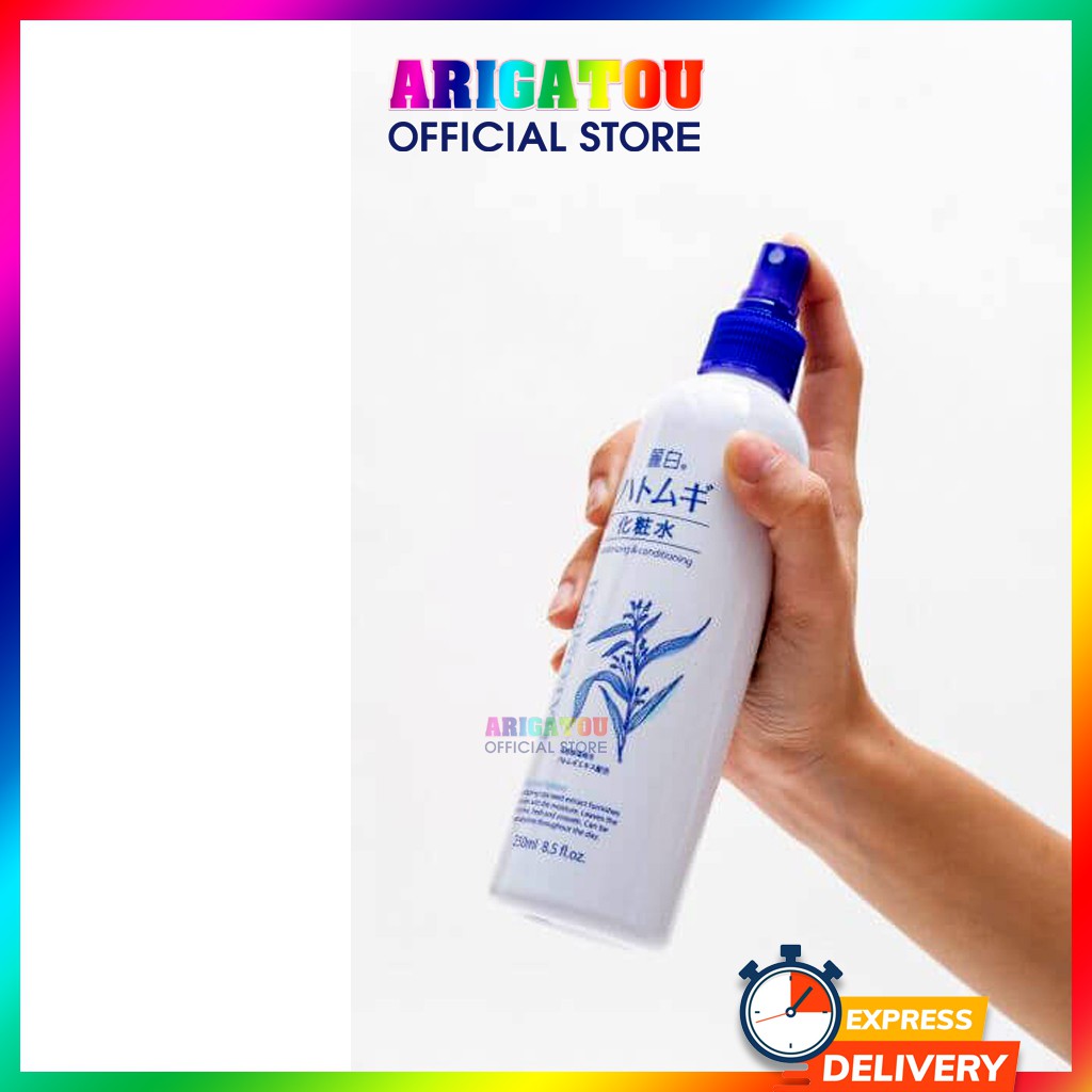 Xịt Khoáng Hatomugi, Xịt Khoáng Dưỡng Ẩm Làm Sáng Da Reihaku Hatomugi Moisturizing & Conditioning The Mist Lotion 250ml | BigBuy360 - bigbuy360.vn
