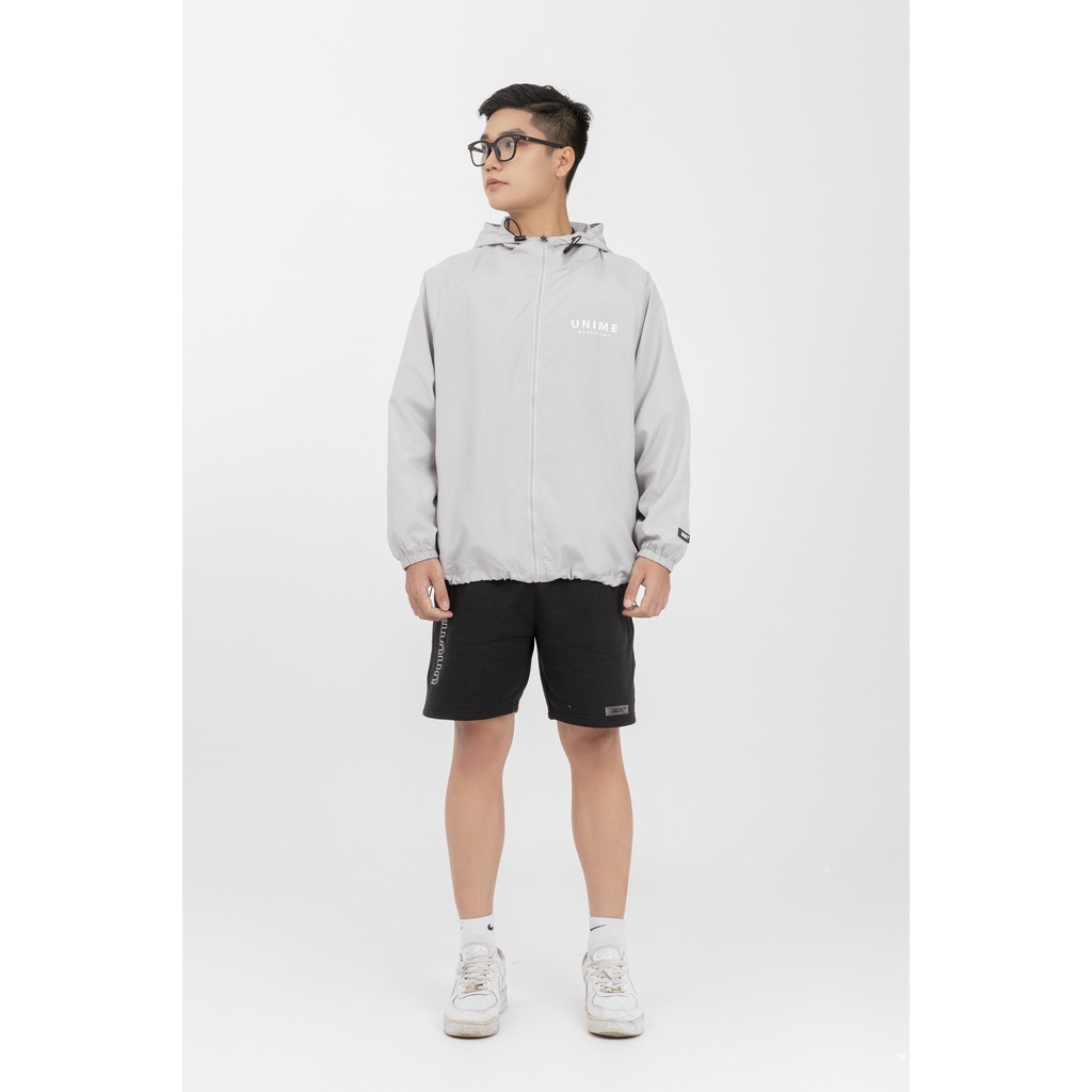 Áo khoác gió/dù mát 2 lớp Unime Essential Utility - Xám