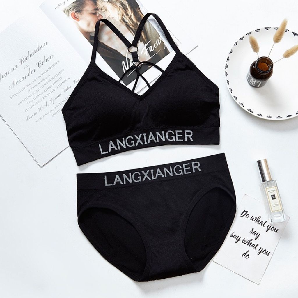 Bộ đồ lót nữ sexy siêu gợi cảm, áo bra nữ quyến rủ in chữ tạo điểm nhấn JOCOSI 3349 | BigBuy360 - bigbuy360.vn