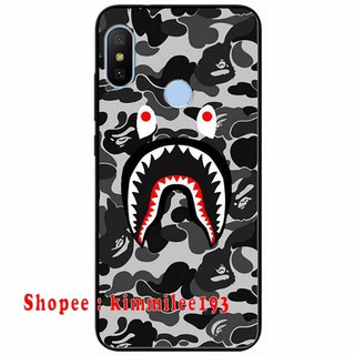Ốp lưng xiaomi mi 8, mi a2, mi a2 lite , redmi note 5 pro bape xám đen