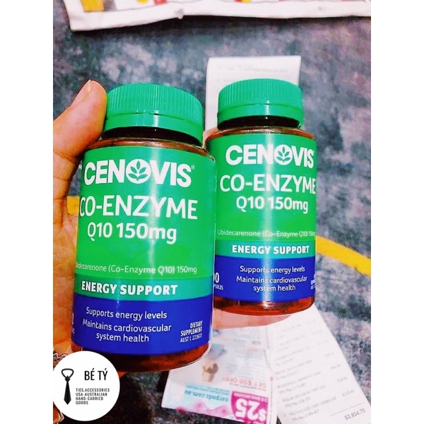 ♥️ Viên uống Cenovis CoEnzyme Q10 150mg 90 Capsules - Tăng cường sức khoẻ và bổ tim Cenovis CoEnzyme Q10 150mg