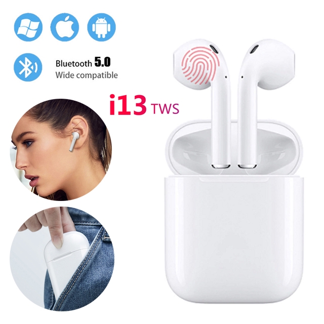 Tai nghe Bluetooth không dây i13 TWS với màn hình cảm ứng