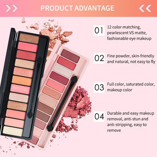 [Hàng mới về] Bảng phấn mắt Lameila 12 màu chất lượng cao