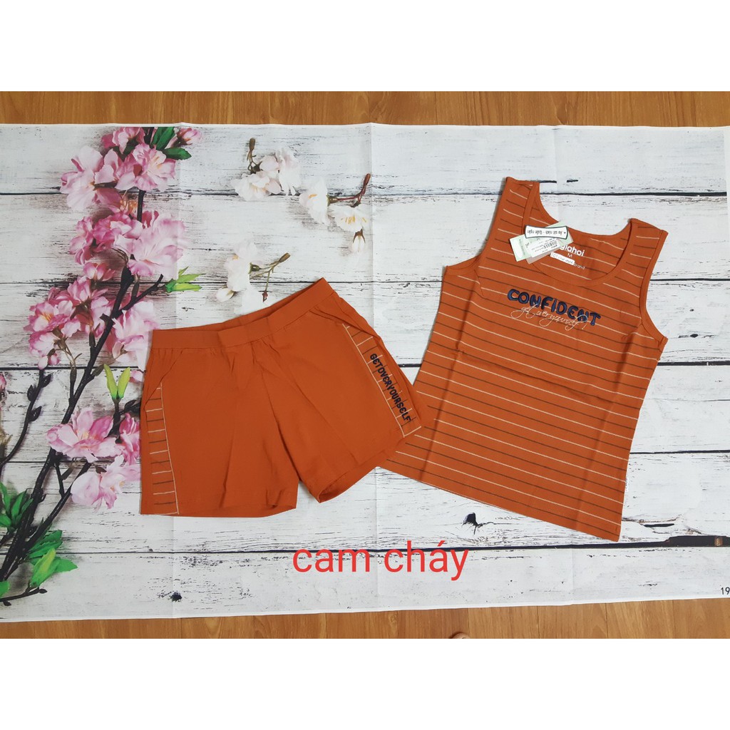Bộ mặc nhà áo sát nách quần ngắn Gia Hồi