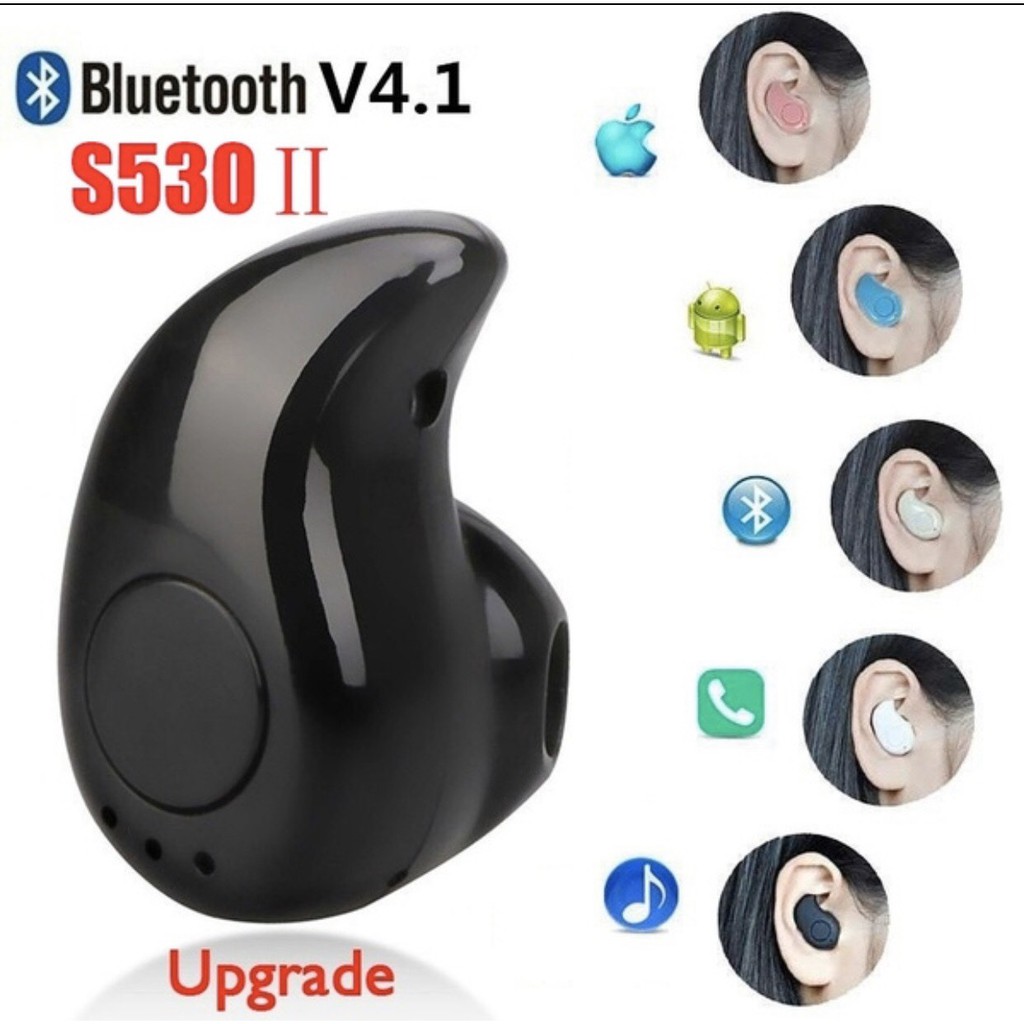 TAI NGHE MINI S530 KẾT NỐI BLUETOOH CỰC NHẠY -NGHE NHẠC ĐÀM THOẠI ÂM THANH SIÊU CHẤT - TAI NGHE KHÔNG DÂY CHỐNG ỒN TỐT