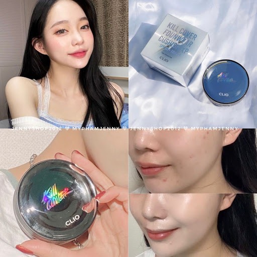[ AUTH 100%] - SET PHẤN NƯỚC CLIO KILL COVER FOUNWEAR XP CUSHION, AMPOULE, GLOW, Fixer, Nudism Velvetwear | BigBuy360 - bigbuy360.vn