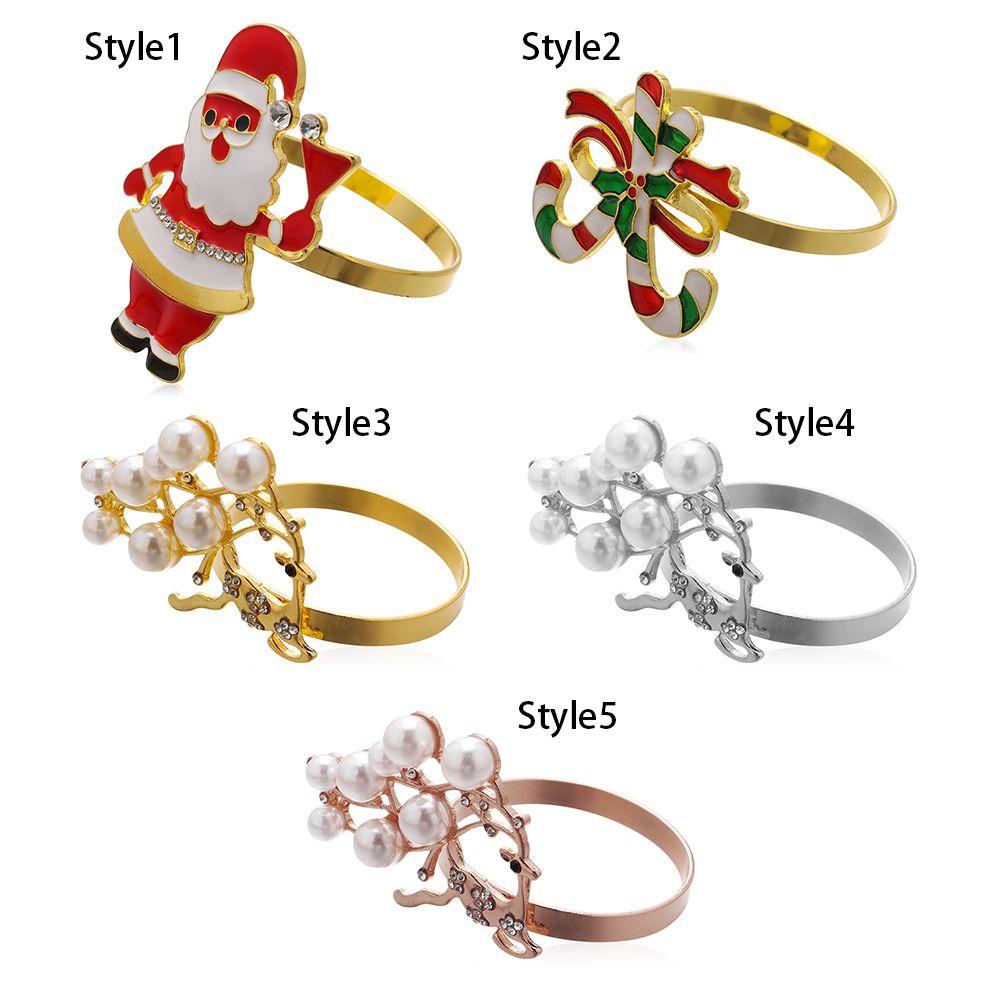 ESPO Vòng Giữ Khăn Ăn Trang Trí Bàn Tiệc Giáng Sinh