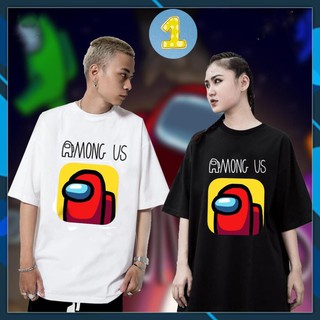 (SALE 50%) Bst áo thun unisex Among Us nam nữ form rộng vải dày mịn