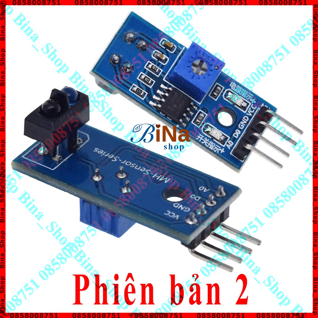 Mạch cảm biến vật cản hồng ngoại LM393 Arduino cảm biến dò đường nhiều phiên bản