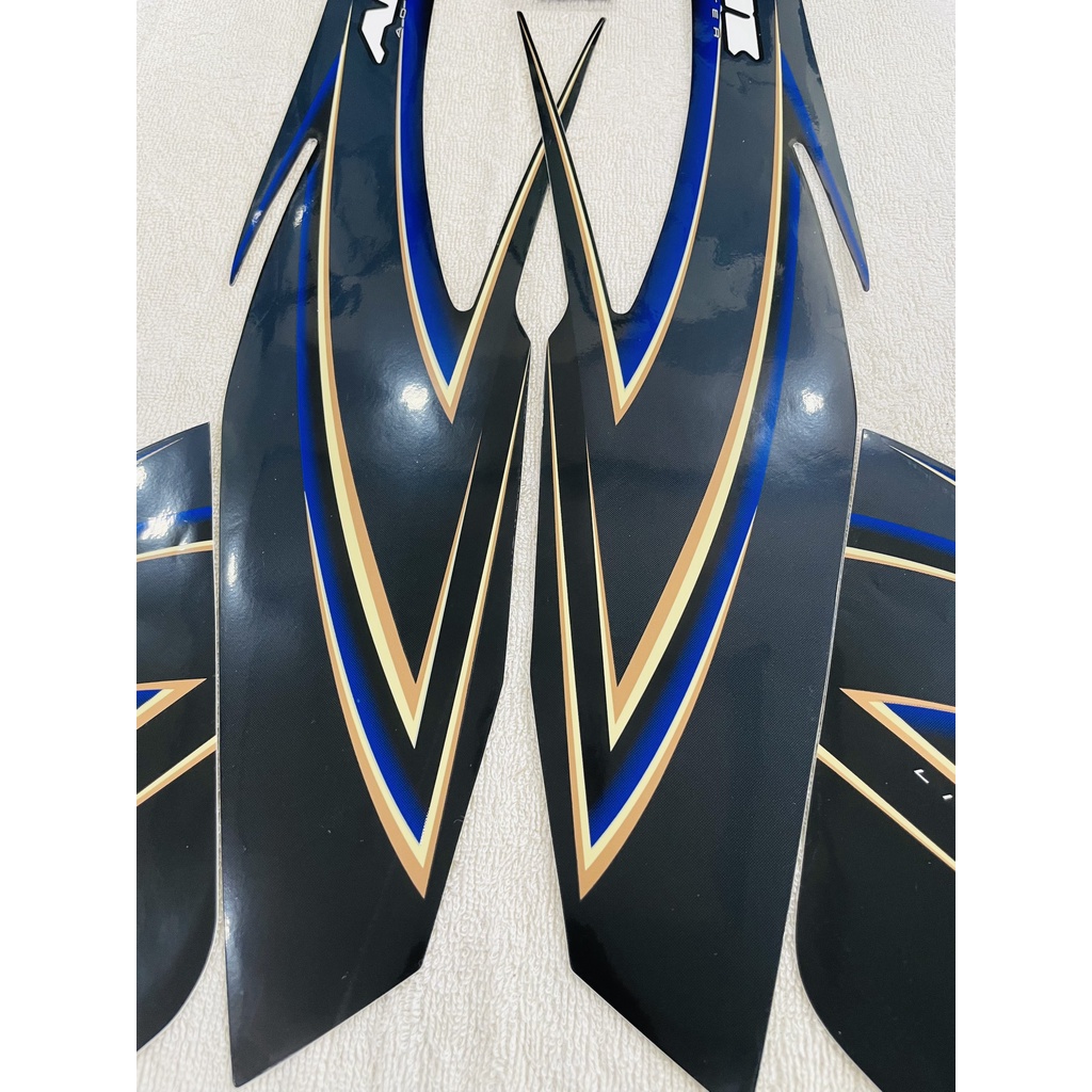 Bộ tem 3 lớp decal dán xe máy Honda Airblade Air blade Thái đời 2008 2009 2010 màu đen xanh zin thái siêu đẹp
