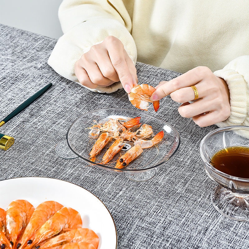 Đĩa đựng thức ăn hình gấu hoạt hình dễ thương đa năng chống rơi vỡ