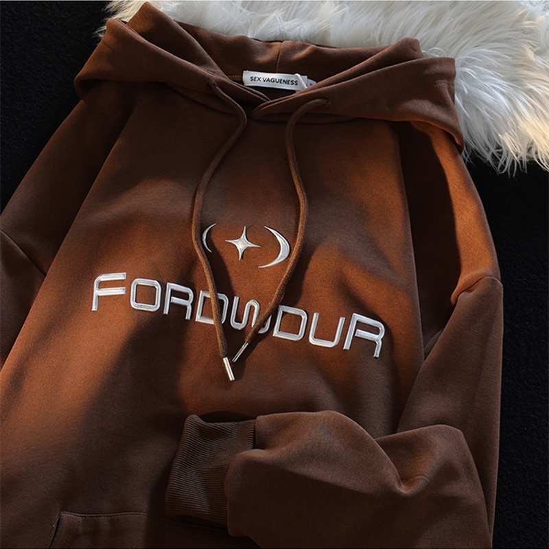 Áo hoodie PEWARN tay dài phong cách đường phố Mỹ thời trang 2022 cho nam và nữ oversize