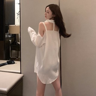 Áo sơmi dáng dài ulzzang