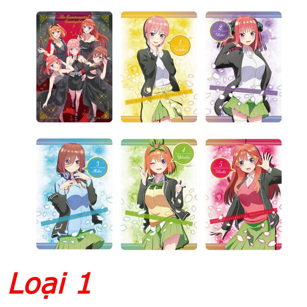 Thẻ bài sưu tập Metal Card Nhà có 5 nàng dâu Gotoubun no Hanayome
