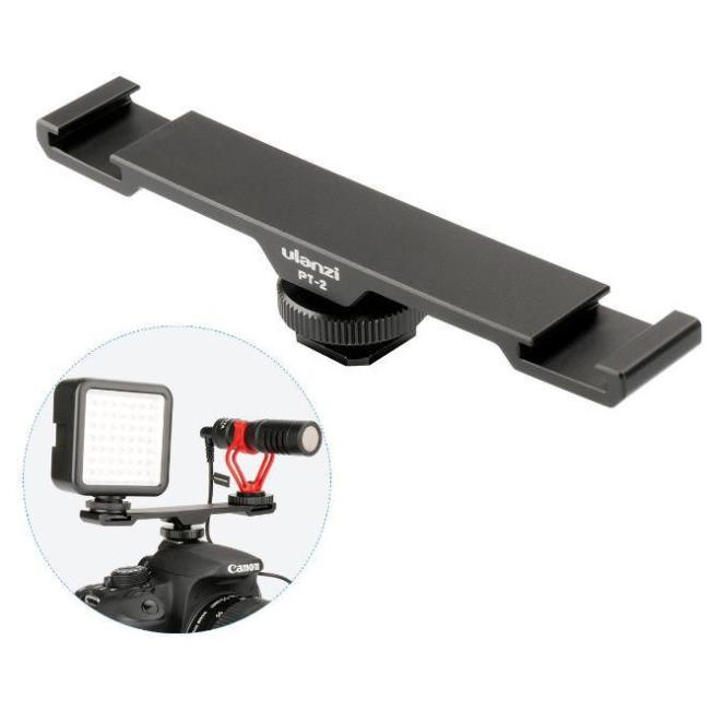 Đầu chuyển HotShoe Ulanzi PT-2 gắn flash, đèn led, micro