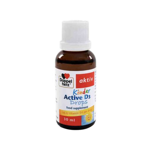 Siro uống bổ sung vitaminD3 cho bé Doppellherz Aktiv Kinder Active D3 Drop - giúp tăng cường sức đề kháng, hấp thụ canxi