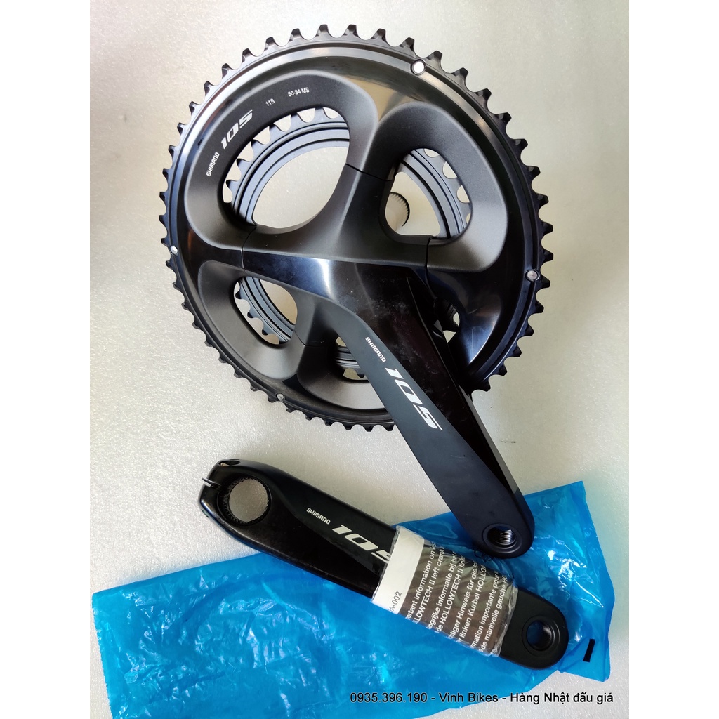 Giò Shimano 105 R7000 170 50-34 mới,  sản xuất Nhật Bản