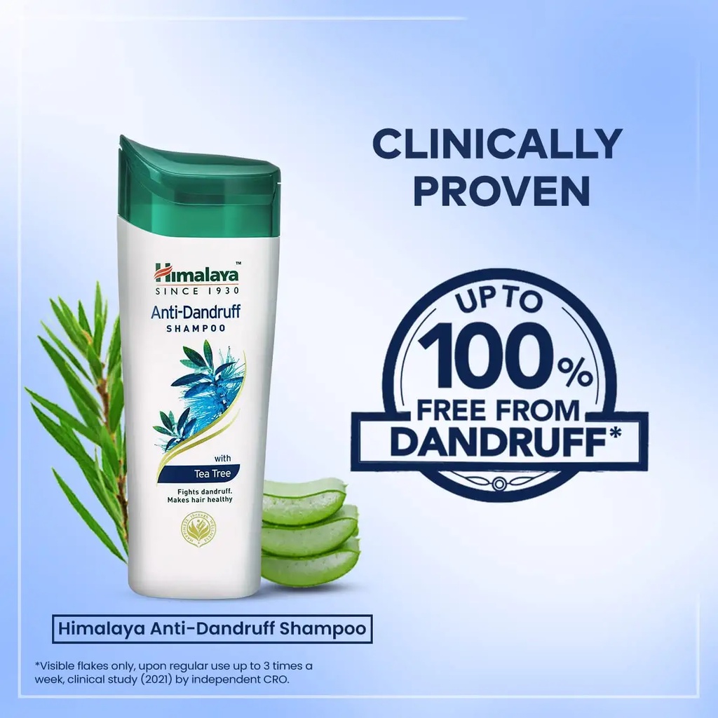 Dầu gội đầu ngăn ngừa gàu và giảm ngứa da đầu từ tinh dầu tràm trà Himalaya Anti-Dandruff Shampoo 200ml