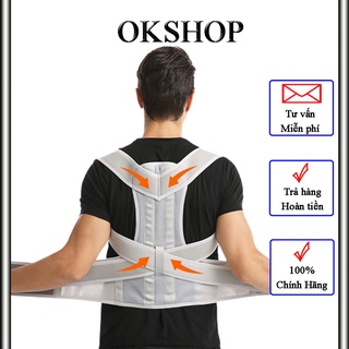 Đai chống gù lưng chỉnh gù chỉnh lưng cho người lớn và trẻ em- Đai hai nẹp sắt ( okshop.96 )