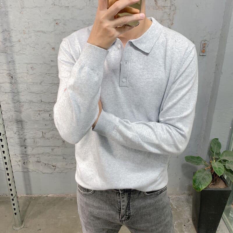 Áo PoLo Nam Dài Tay Cao Cấp, Áo Thun Polo Nam Cổ Bẻ Xang Trọng, Đẳng Cấp Mặc Cho Mùa Thu Đông | BigBuy360 - bigbuy360.vn