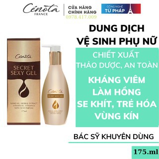 Dung dịch vệ sinh vùng kín lưu hương làm hồng và se khít vùng kín Cenota Secret Sexy Gel (175ml)