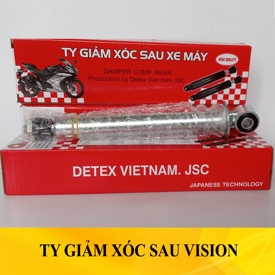 Ty giảm xóc sau xe Vision chính hãng Detex - Ty phuộc sau xe Vision.