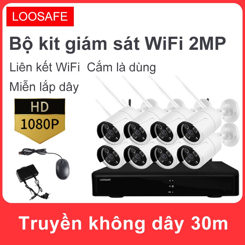 Trọn bộ 8 camera DAHUA chính hãng Full HD 1080p HDD 1TB ổ đĩa cứng đi kèm dây tùy chọn