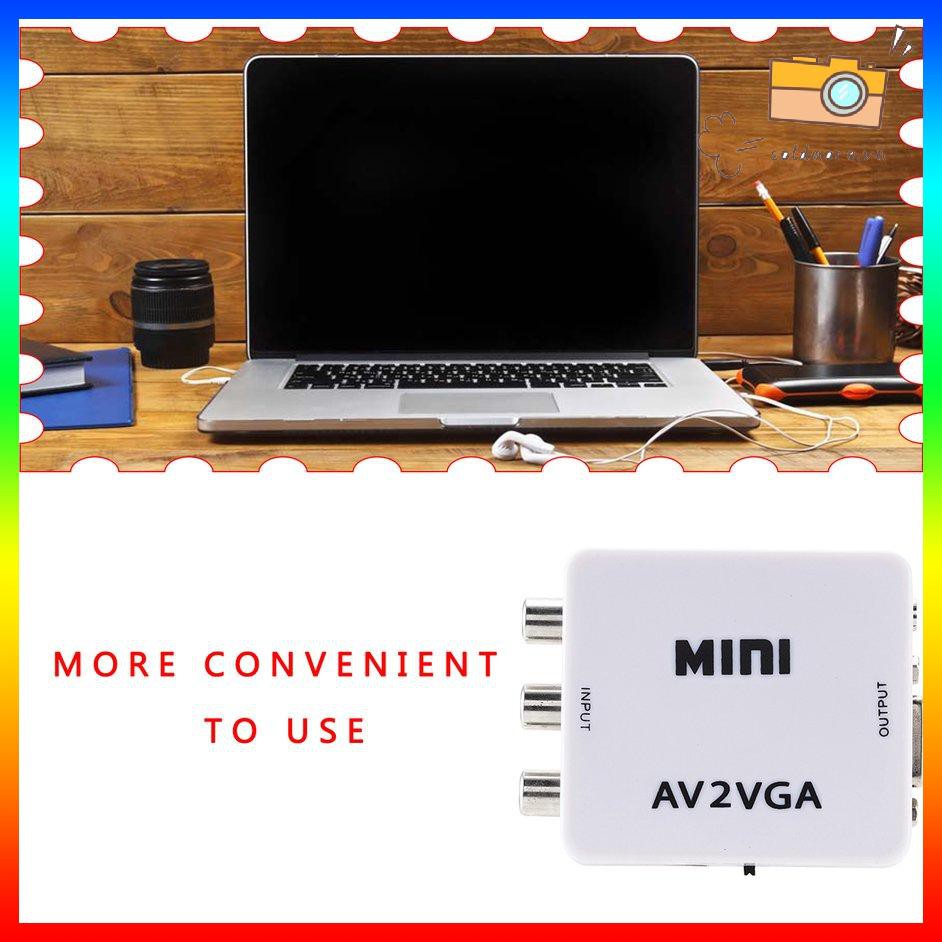 Bộ Chuyển Đổi Hình Ảnh Mini Av2Vga Av Rca Cvbs Sang Vga