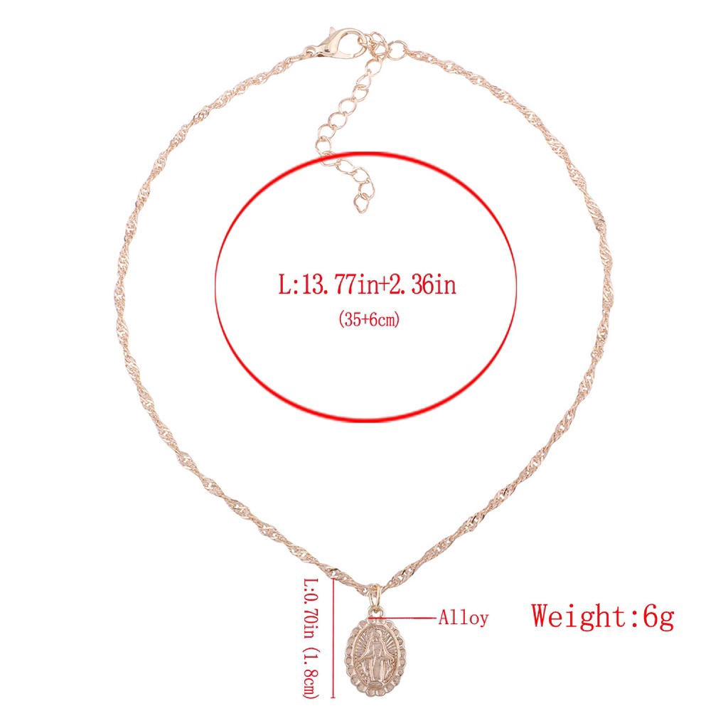 Dây chuyền hợp kim hình thánh giá phá cách cho nữ