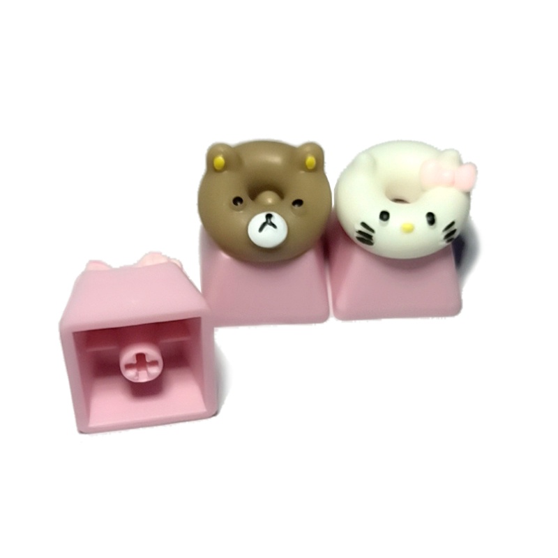 cc 1PC DIY Keycap Cute Pure Lovely Sweets Candy Keycap Mechanical Keyboard Keycap R4 Pink Key Cap Pink Sweets Candy keycaps