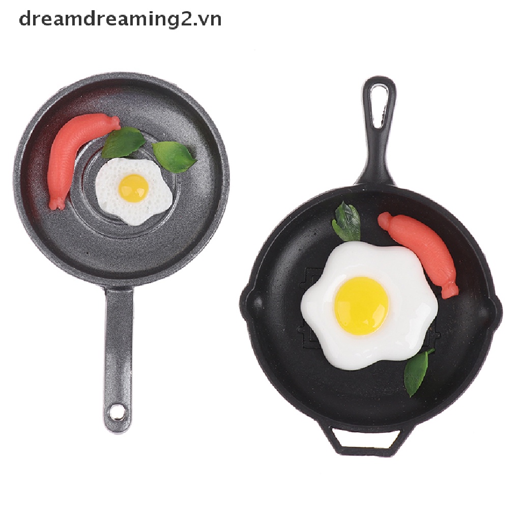 Mô Hình Chảo Chiên Trứng Tỉ Lệ 1: 12 Trang Trí Nhà Búp Bê