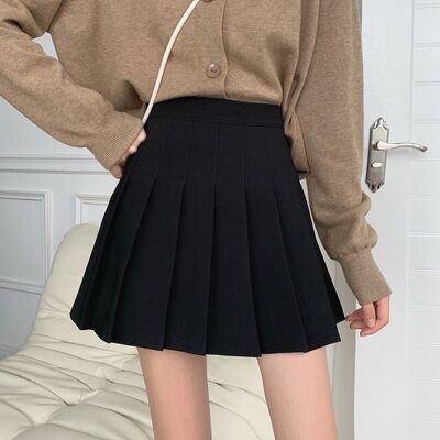 Chân Váy Xoè Xếp Ly Tennis Skirt - Ngắn - Lưng Cao, Đen, Nâu Trắng - Vải Đẹp Tuyết Mưa Cao Cấp Dễ Thương Cá Tính Tiktok