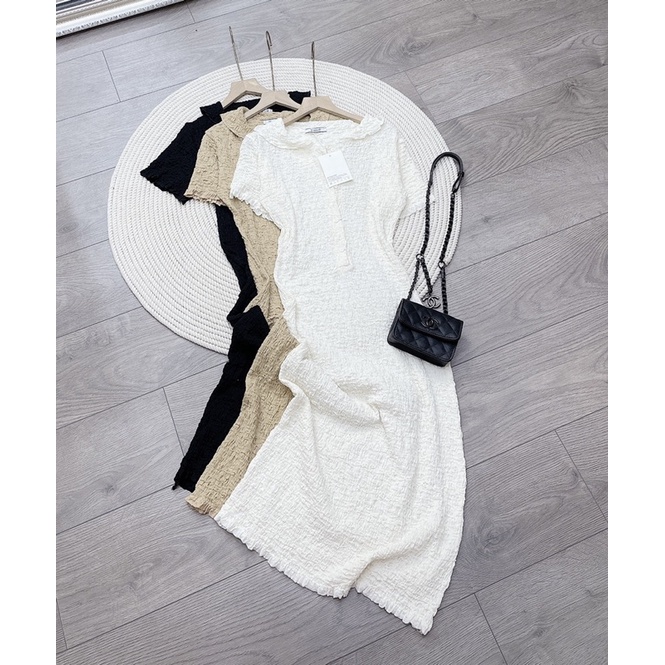 Váy xốp dáng ôm có cổ💥Đầm body xốp nữ💥free ship | BigBuy360 - bigbuy360.vn