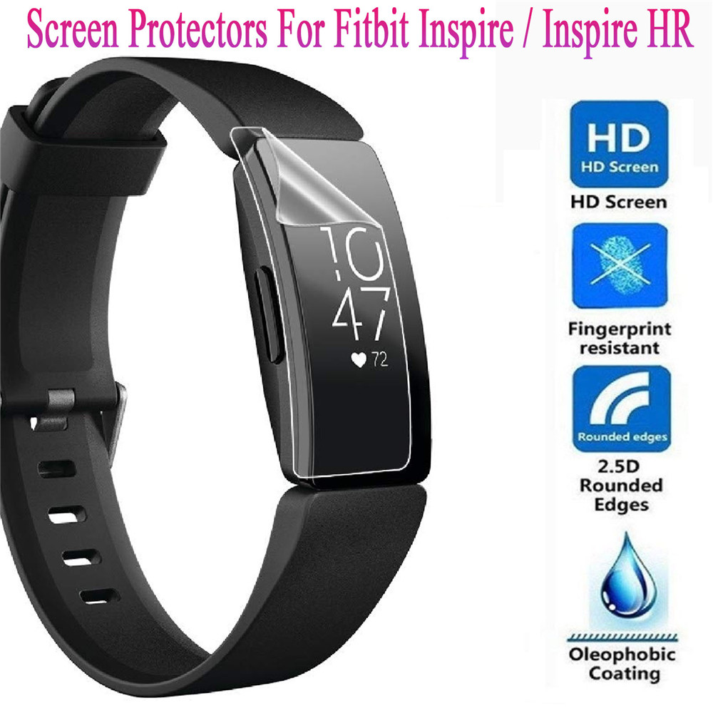 📞TOP💻 3/6Pcs HD Clear 2.5D Curved Anti-Shock Protective case For Fitbit Inspire/Inspire HR