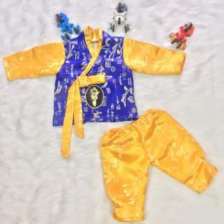 Hanbok  gấm bé trai cao cấp siêu xinh