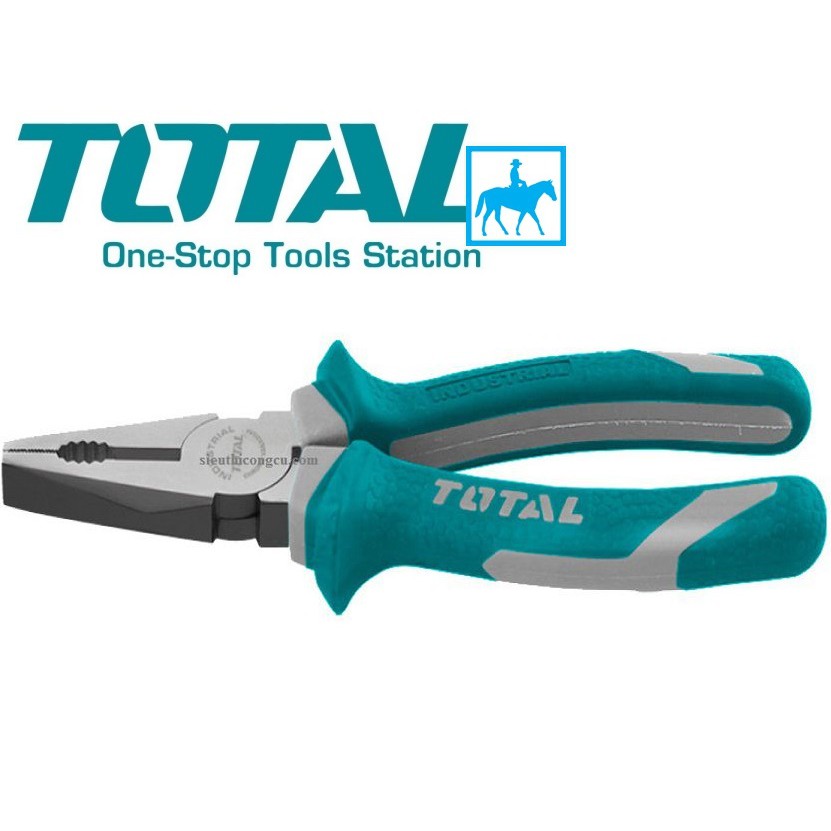 TOTAL Kìm Răng Kềm Điện CrV 6inch 160mmCombination Pliers THT210606