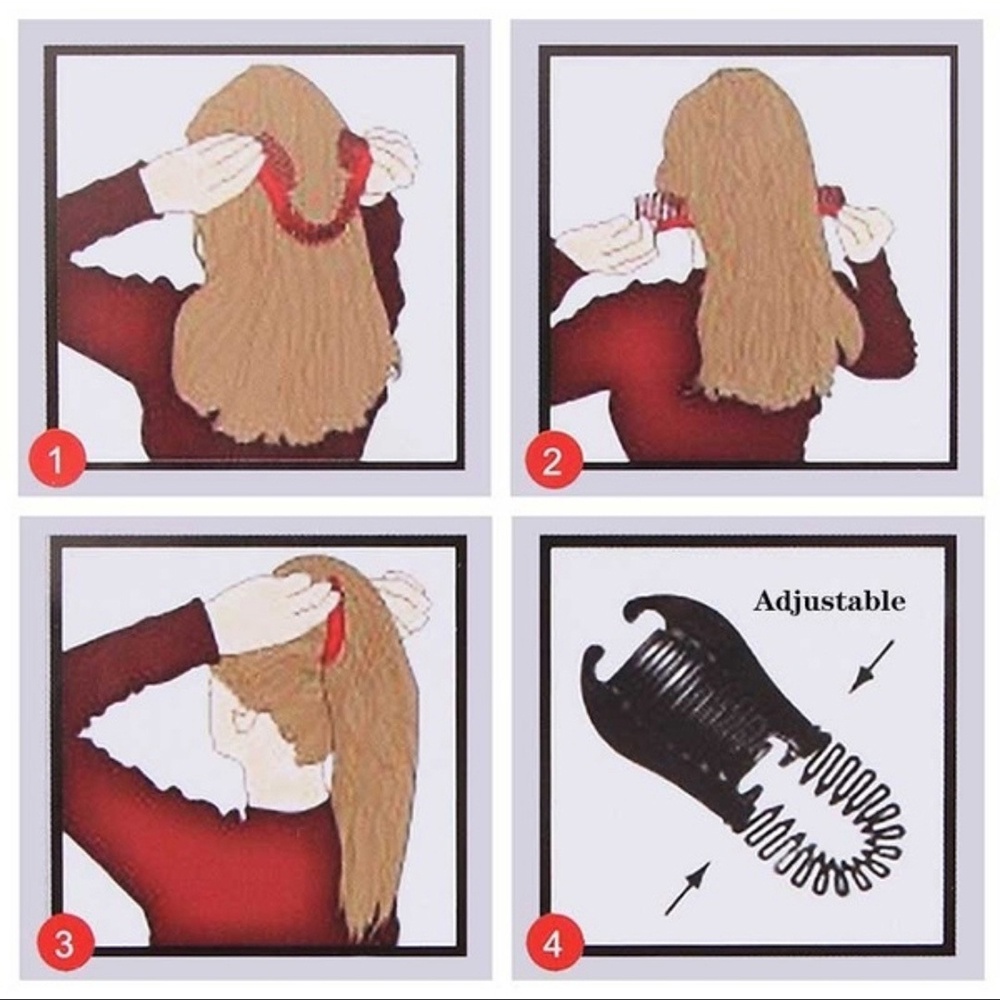 Dây Thun Buộc Tóc Đuôi Ngựa Co Giãn Kiểu Bện DIY Thiết Kế Đơn Giản Cho Nữ