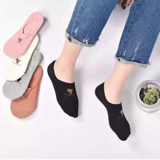 Combo 5~10 đôi tất hài con mèo cho nữ