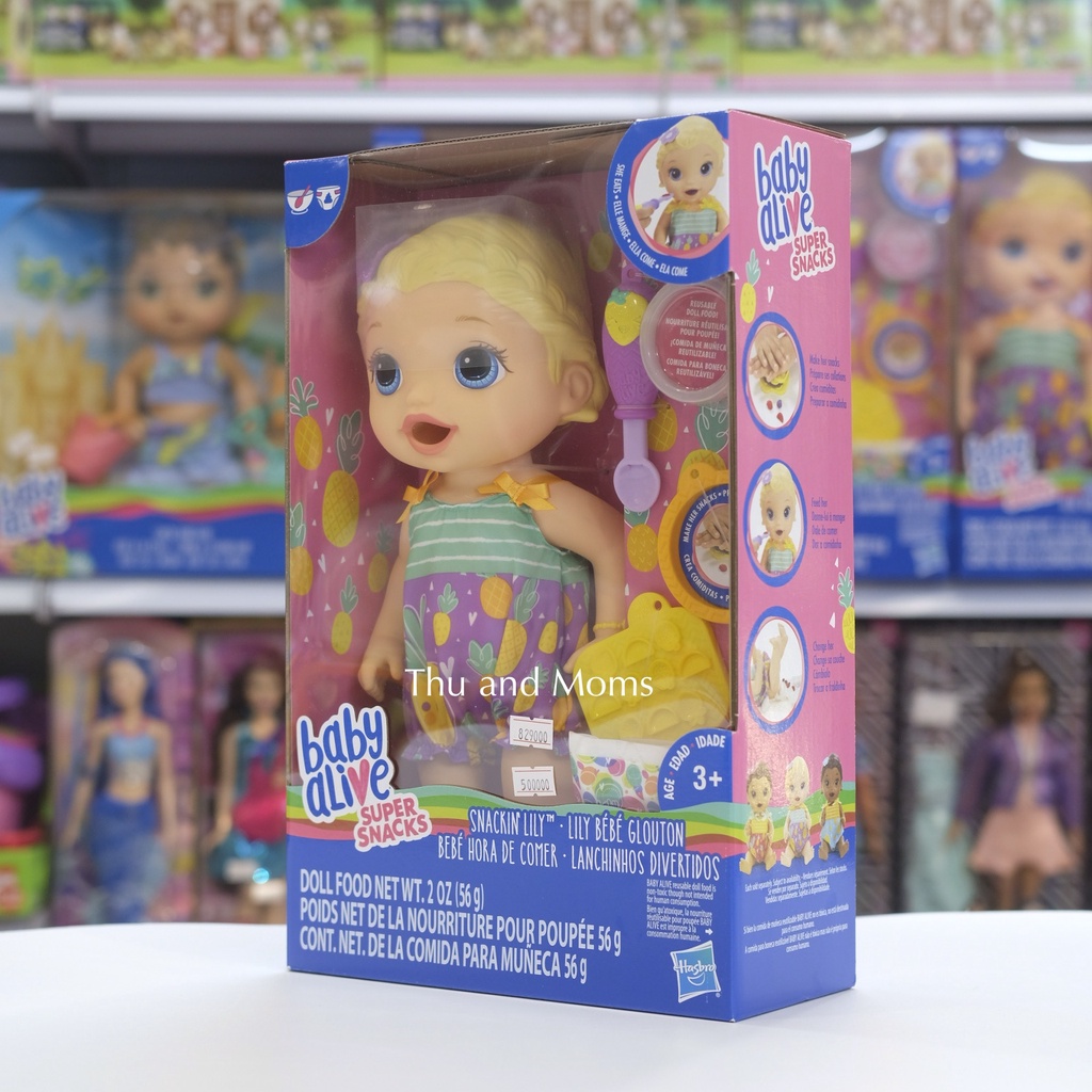 Búp bê Baby Alive Hasbro (Mỹ) - bé Lily biết ăn dặm E5841 và C2697