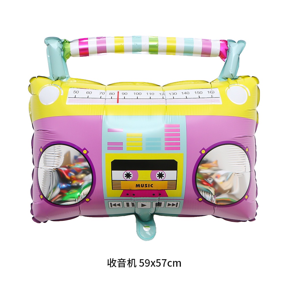 Bóng Bay Hình Radio Kiểu Mới 90s 80s Bằng Nhôm Dùng Trang Trí Tiệc
