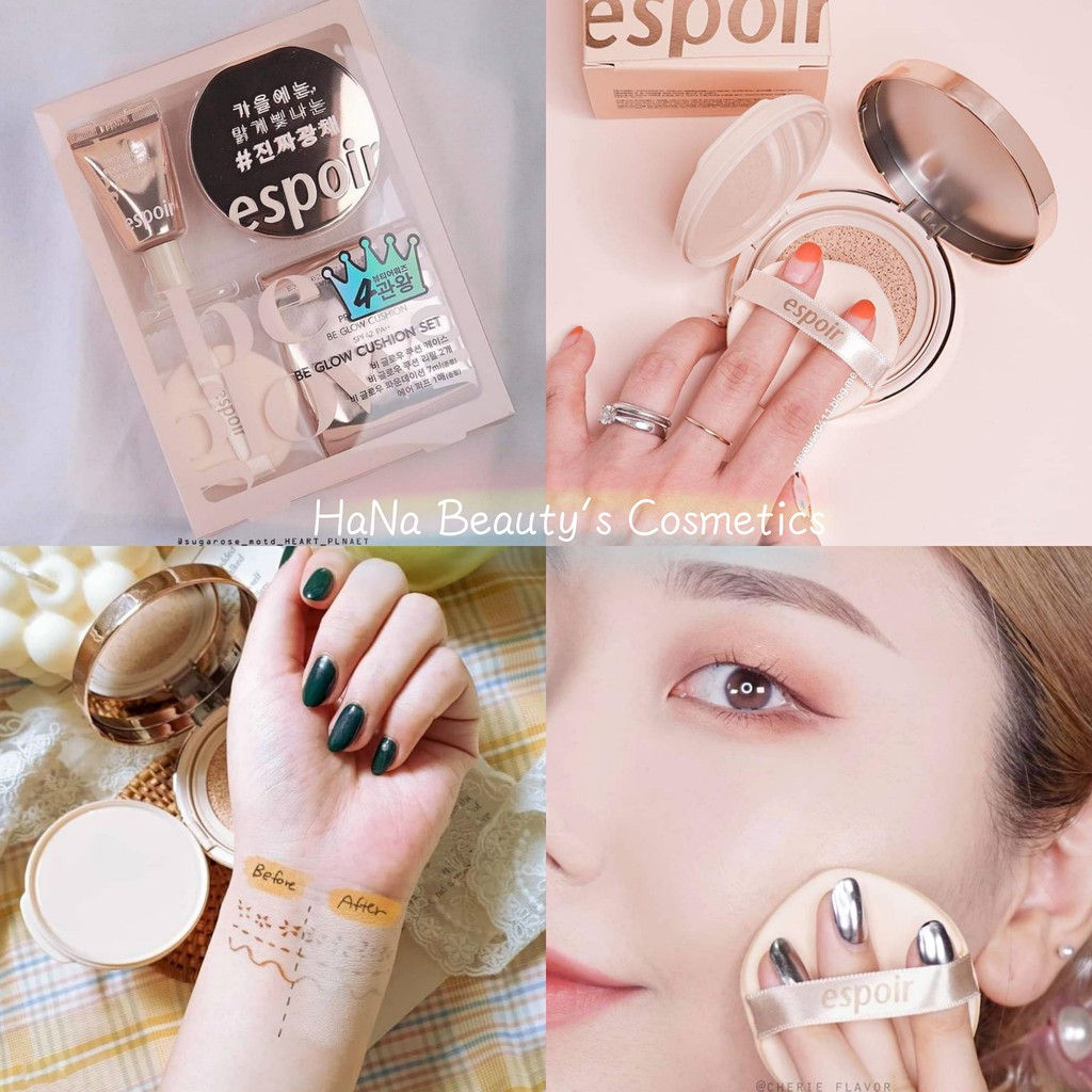 New 2020 - Set Phấn nước Espoir Pro Tailor Be Glow Cushion SPF42 PA++