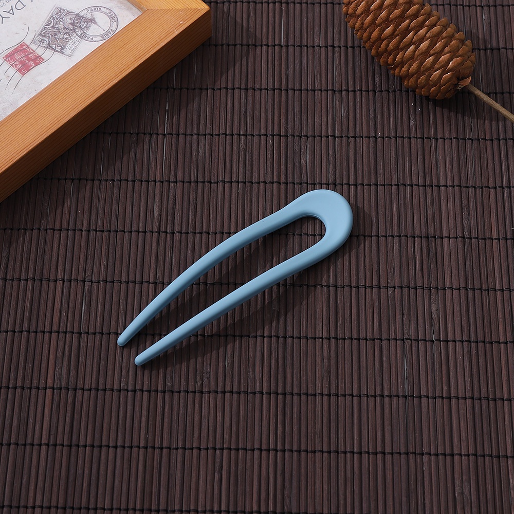 Bộ 2 Kẹp Tóc Hình Chữ U Màu Sắc Ngọt Ngào Đơn Giản Cho Nữ