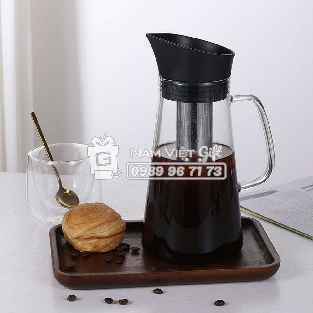 Bình Pha Cà Phê Cold Brew Thủy Tinh 1200ml