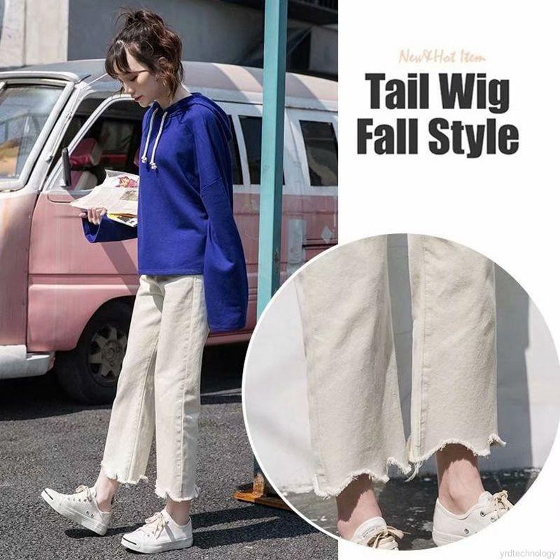 Quần Dài Lưng Cao Màu Trơn Thiết Kế Dáng Rộng Thoải Mái | BigBuy360 - bigbuy360.vn