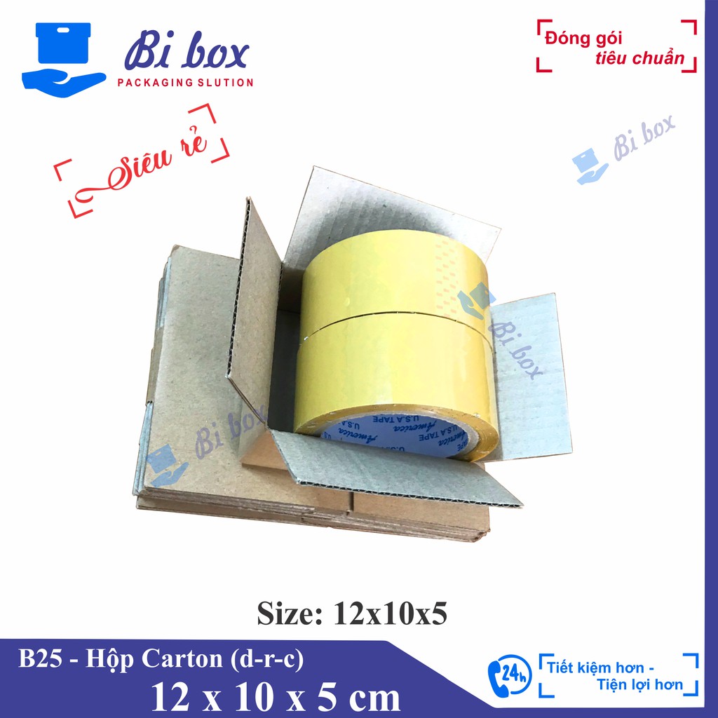 Hộp carton 12x10x5 - Hộp carton giá rẻ