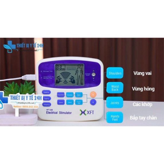 Máy Massage Xung Điện trị liệu XFT-320,có chế độ bút dò huyệt, 3 chế độ - 10 cường độ massage